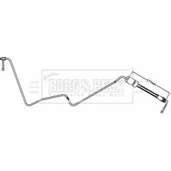 Flexible de frein BORG & BECK BBH8354