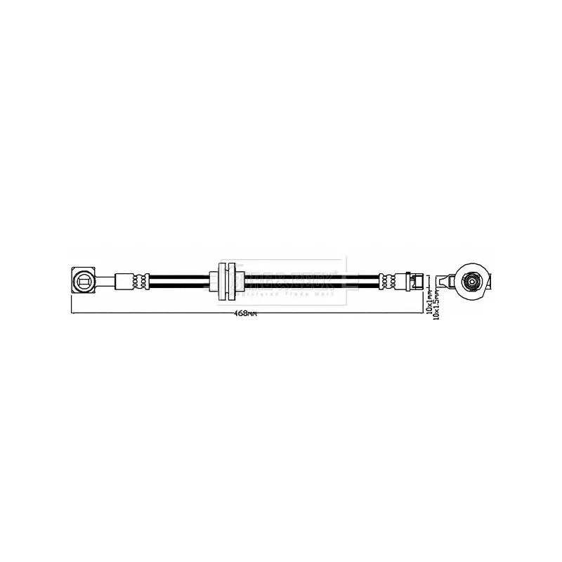 Flexible de frein BORG & BECK BBH8363