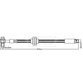 Flexible de frein BORG & BECK BBH8364