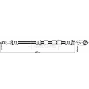 Flexible de frein BORG & BECK BBH8370