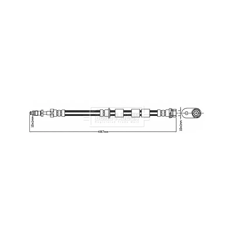 Flexible de frein BORG & BECK BBH8370