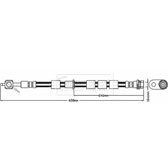 Flexible de frein BORG & BECK BBH8372
