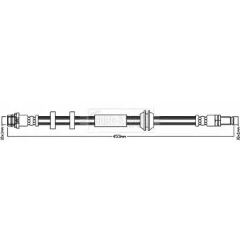 Flexible de frein BORG & BECK BBH8374