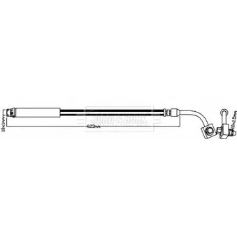 Flexible de frein BORG & BECK BBH8375
