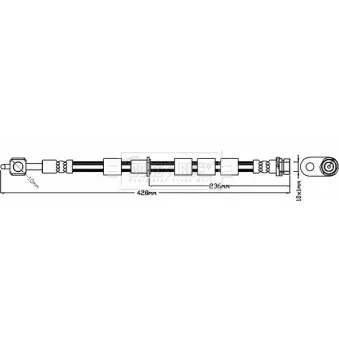 Flexible de frein BORG & BECK BBH8377