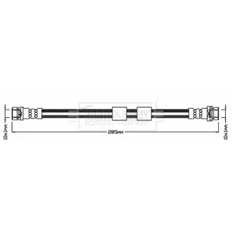 Flexible de frein BORG & BECK BBH8378