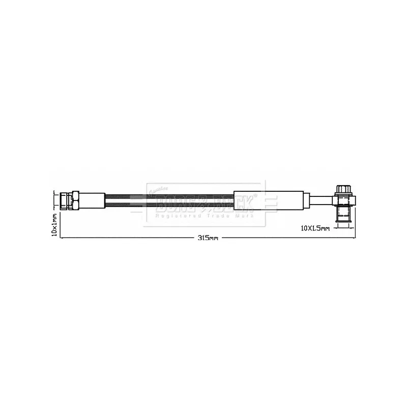 Flexible de frein BORG & BECK BBH8379
