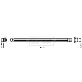 Flexible de frein BORG & BECK BBH8384