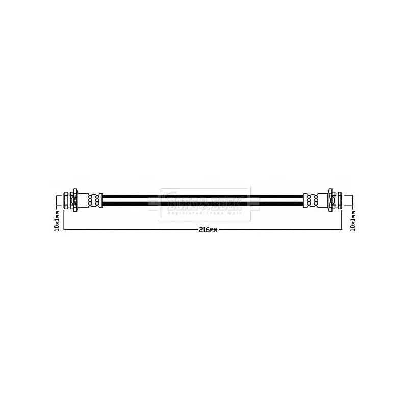 Flexible de frein BORG & BECK BBH8384