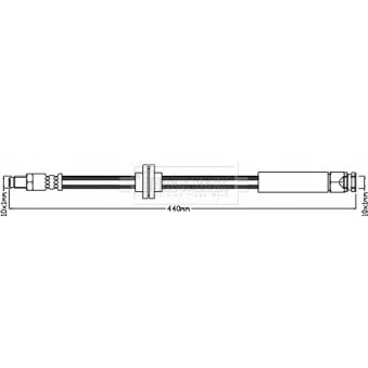 Flexible de frein BORG & BECK BBH8386