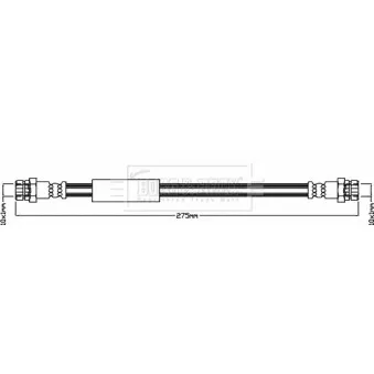 Flexible de frein BORG & BECK BBH8387