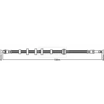 Flexible de frein BORG & BECK BBH8388