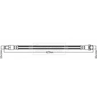 Flexible de frein BORG & BECK BBH8389
