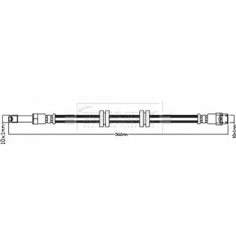 Flexible de frein BORG & BECK BBH8390