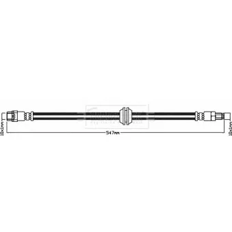Flexible de frein BORG & BECK BBH8391