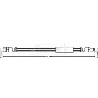 Flexible de frein BORG & BECK BBH8393