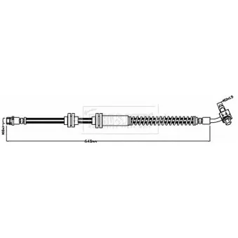 Flexible de frein BORG & BECK BBH8395