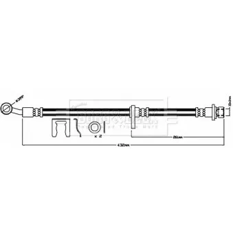 Flexible de frein BORG & BECK BBH8399