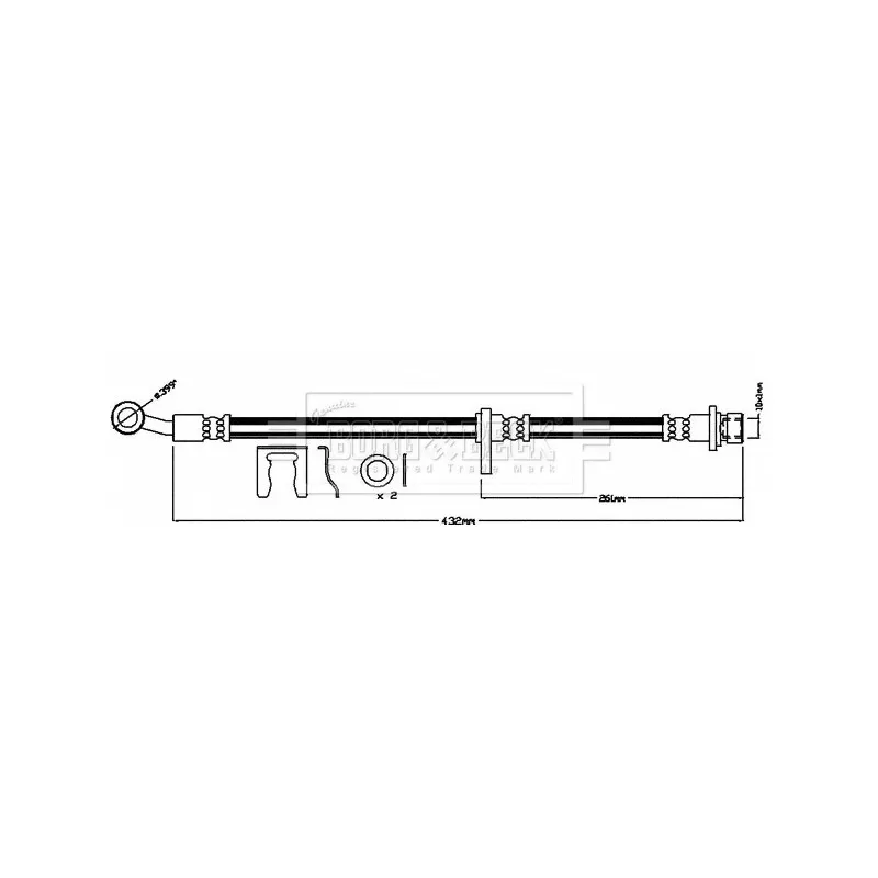 Flexible de frein BORG & BECK BBH8399