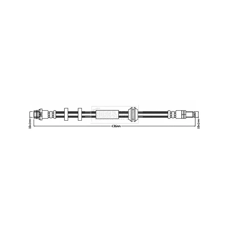 Flexible de frein BORG & BECK BBH8401