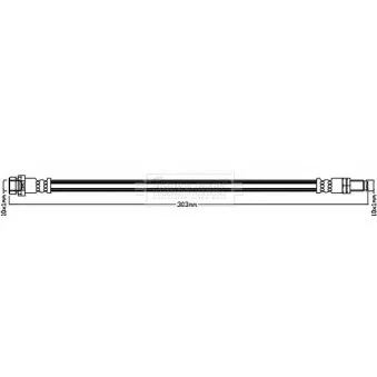Flexible de frein BORG & BECK BBH8402