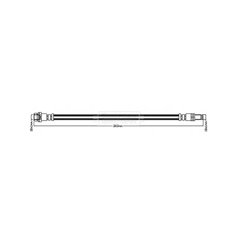 Flexible de frein BORG & BECK BBH8402
