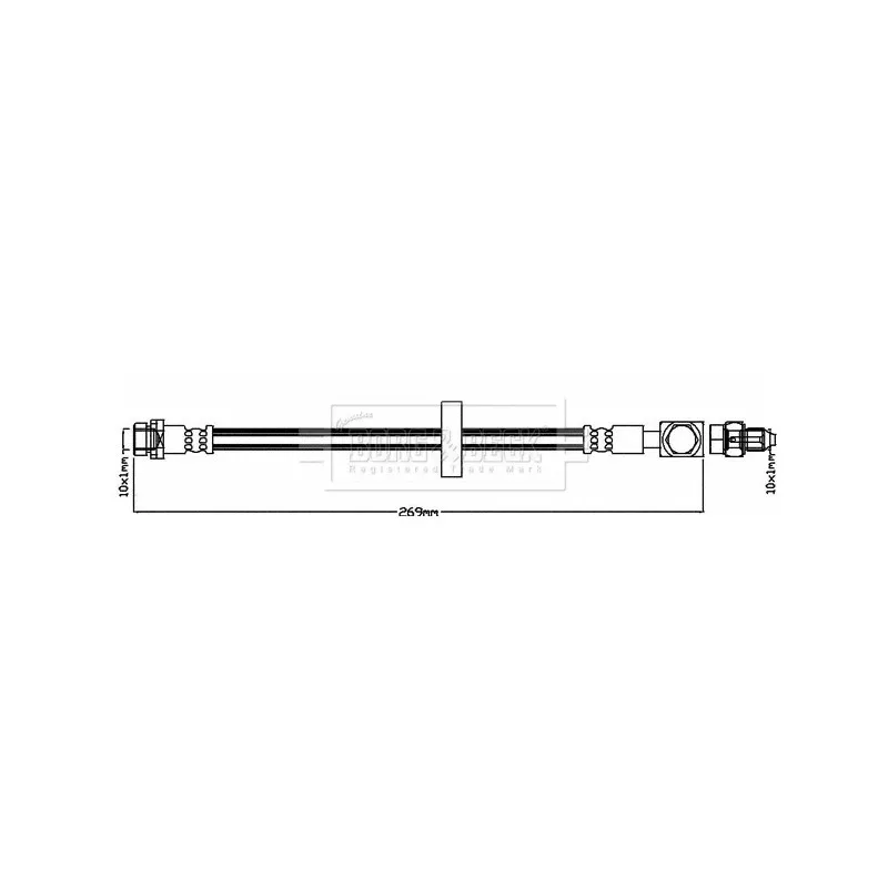 Flexible de frein BORG & BECK BBH8403