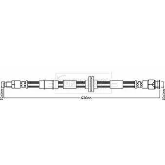 Flexible de frein BORG & BECK