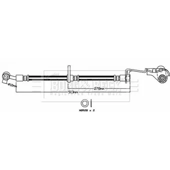 Flexible de frein BORG & BECK BBH8406