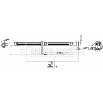 Flexible de frein BORG & BECK BBH8407