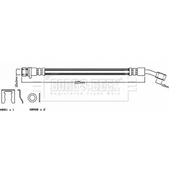 Flexible de frein BORG & BECK BBH8408