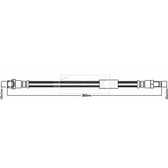 Flexible de frein BORG & BECK BBH8409