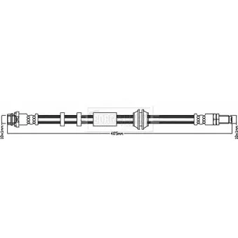 Flexible de frein BORG & BECK BBH8411