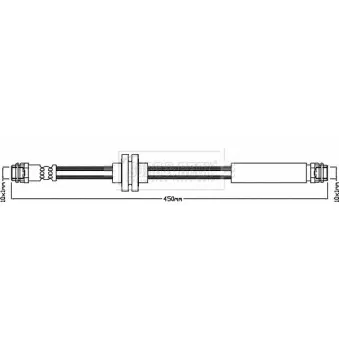 Flexible de frein BORG & BECK BBH8413