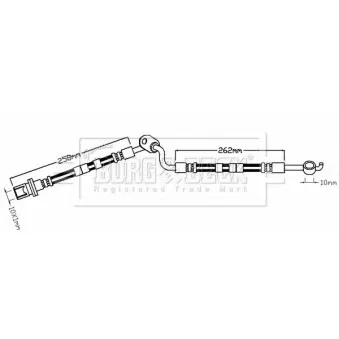 Flexible de frein BORG & BECK BBH8415