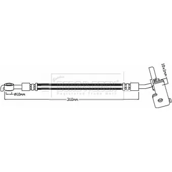 Flexible de frein BORG & BECK BBH8416