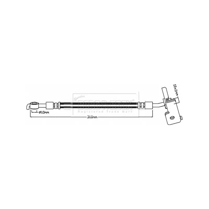 Flexible de frein BORG & BECK BBH8416