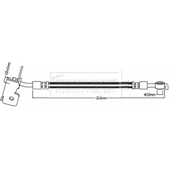 Flexible de frein BORG & BECK BBH8417