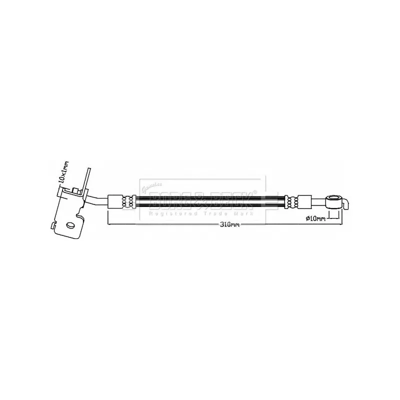 Flexible de frein BORG & BECK BBH8417