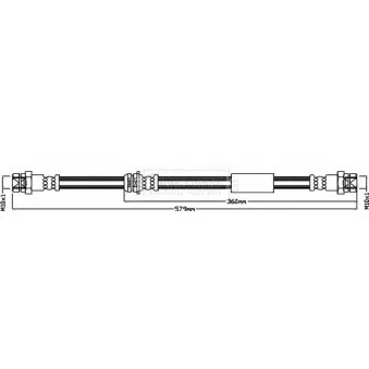 Flexible de frein BORG & BECK BBH8418