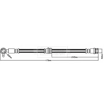 Flexible de frein BORG & BECK BBH8424