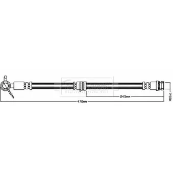 Flexible de frein BORG & BECK BBH8425