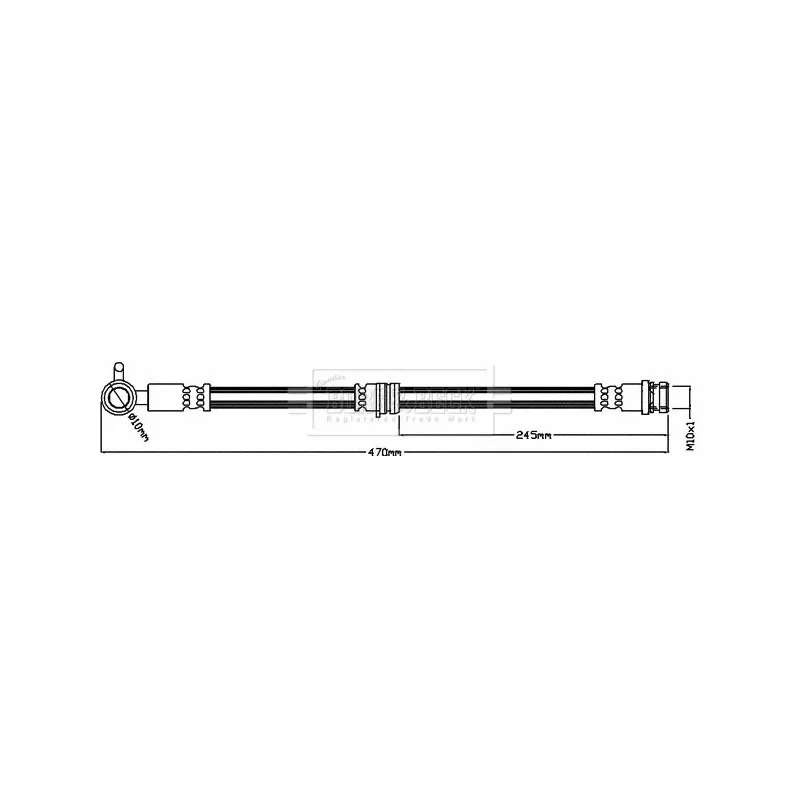 Flexible de frein BORG & BECK BBH8425