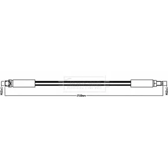 Flexible de frein BORG & BECK BBH8427