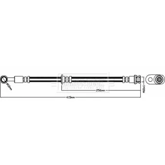 Flexible de frein BORG & BECK BBH8428