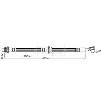 Flexible de frein BORG & BECK BBH8429