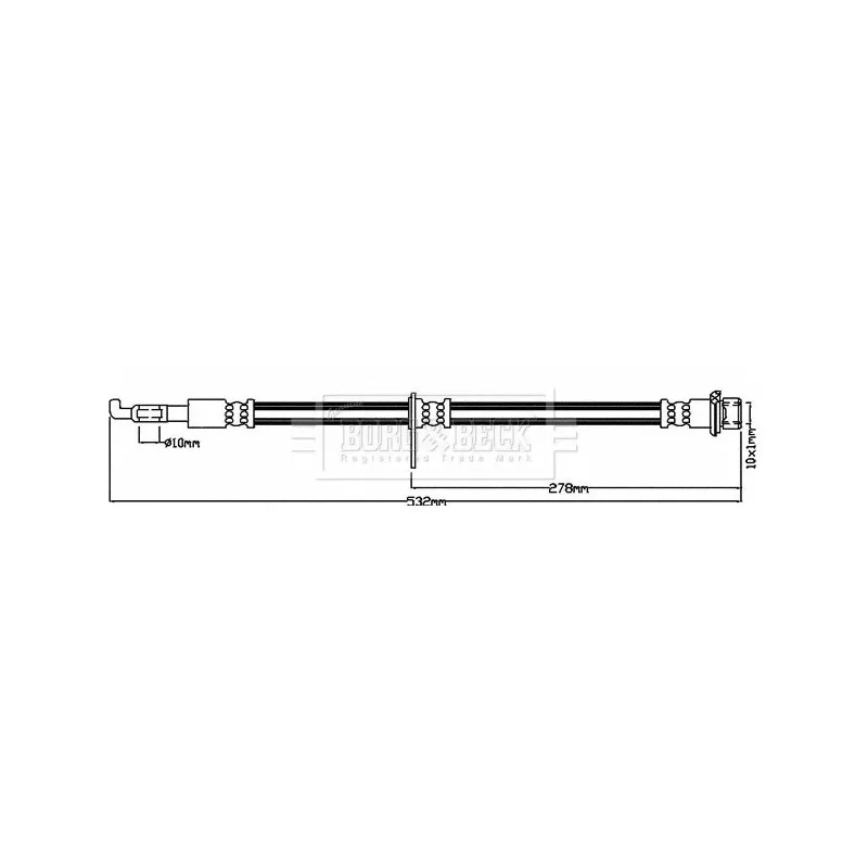 Flexible de frein BORG & BECK BBH8432