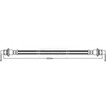 Flexible de frein BORG & BECK BBH8433