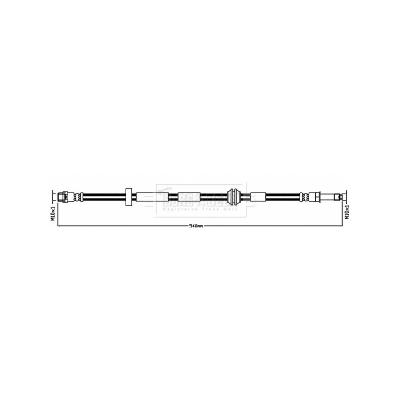 Flexible de frein BORG & BECK BBH8436