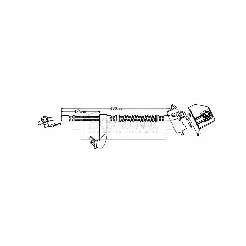 Flexible de frein BORG & BECK BBH8437